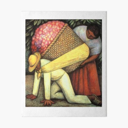 Diego Rivera The Flower Carrier 1935 Art Board Print
