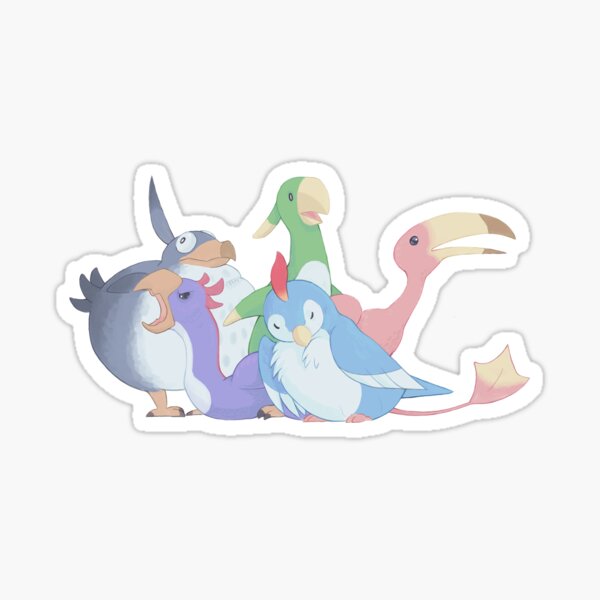 FFXIV Bird Squad Sticker