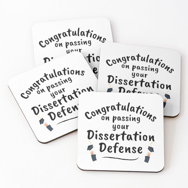 Item preview, Congratulations On Passing Your Dissertation Defense -  Graduation, Thesis Defense, Ph.D., Doctor designed and sold by jadedscientist.