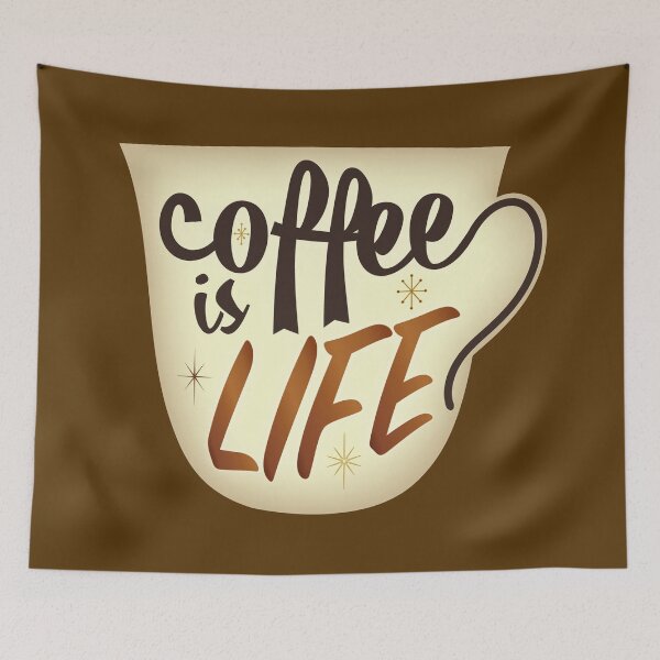 Item preview, Coffee is Life | For the love of the bean | Latte, cappuccino, americano, and more! designed and sold by Maren Frances.