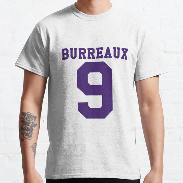 New LSU Tigers #9 Joe Burreaux Jersey Football Purple