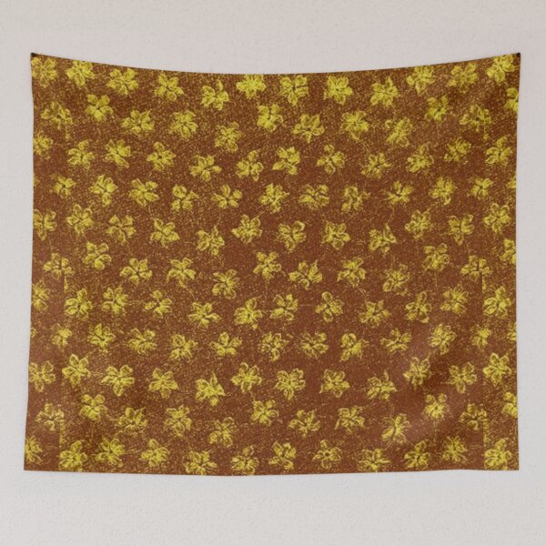 Item preview, Vintage Floral Yellow and Brown designed and sold by SaraValor.