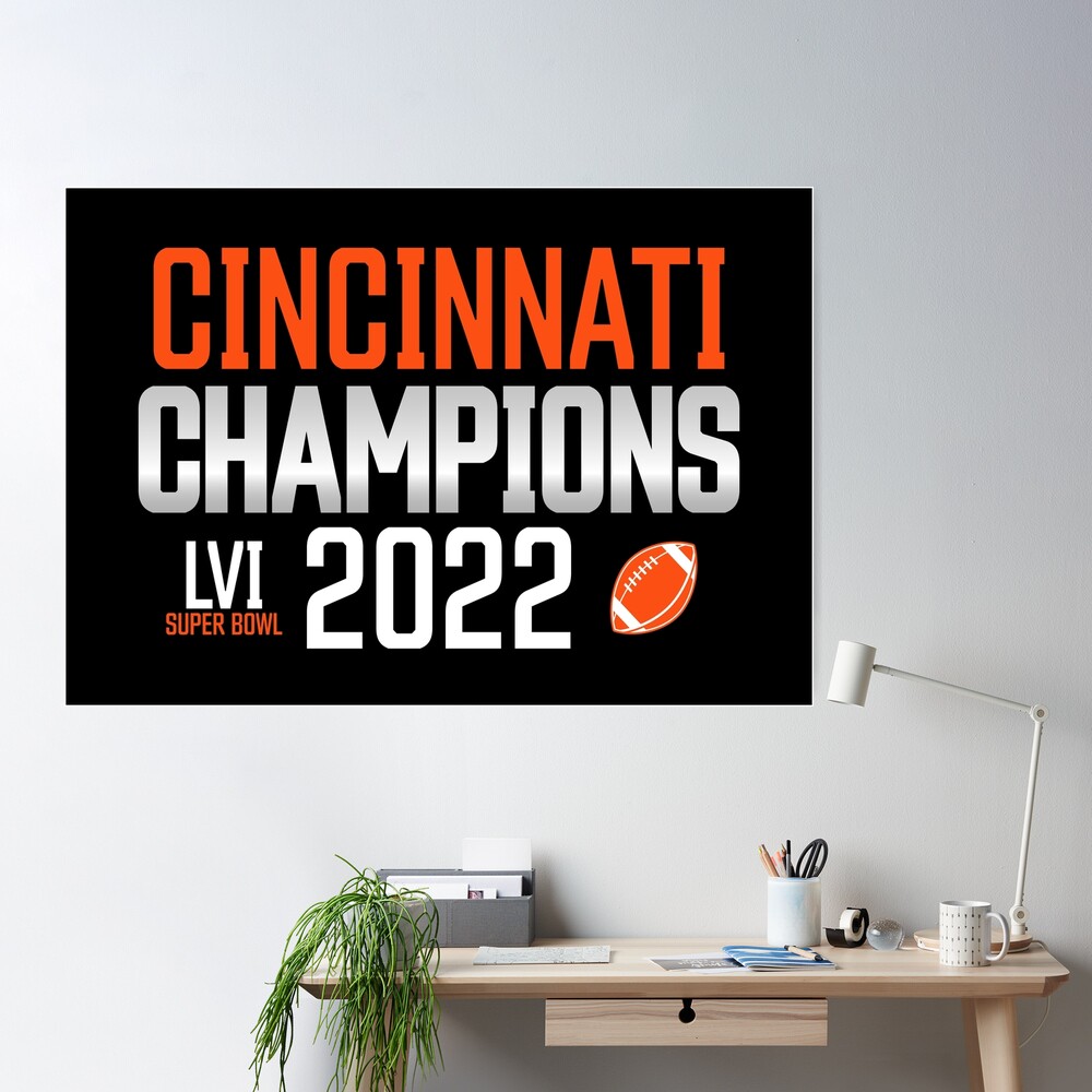 Bengals afc championship Poster for Sale by DaHYInspire