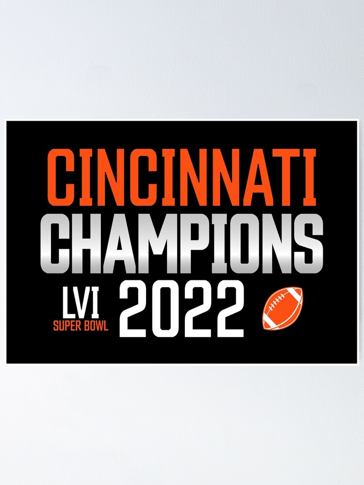 Bengals afc championship Poster for Sale by DaHYInspire