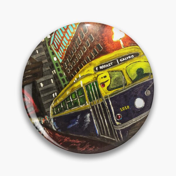 Item preview, F Market San Francisco oil painting designed and sold by JTony.