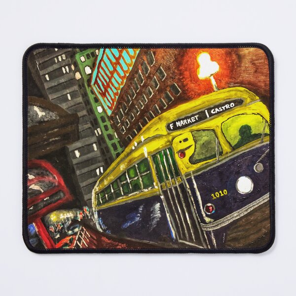 Item preview, F Market San Francisco oil painting designed and sold by JTony.