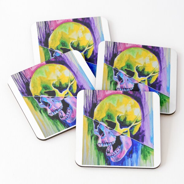 Item preview, Skull, Rainbow, Rainbow skull, happy, sugar skull, cool skull. pretty skull designed and sold by SavageLegion.