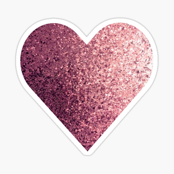 Heart Stickers Labels 3/4 inch 19mm 1000 / Rose Gold