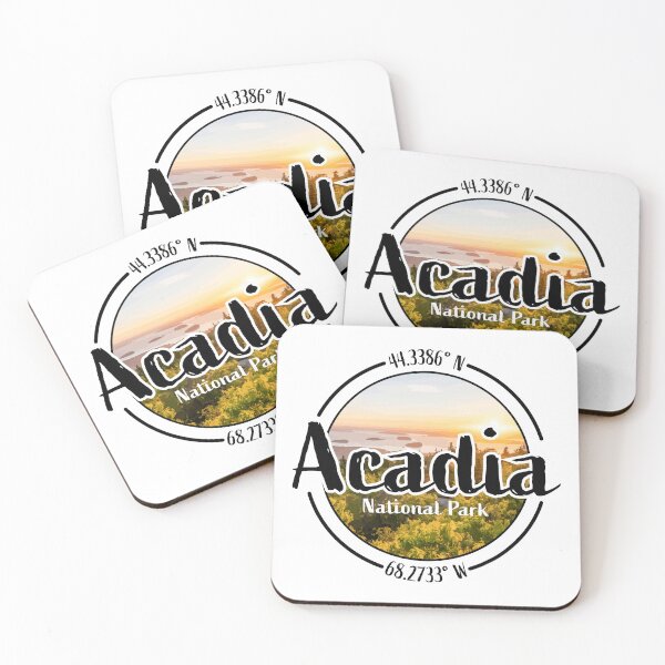 Item preview, Acadia Design with Latitude and Longitude designed and sold by Redneck Designs.