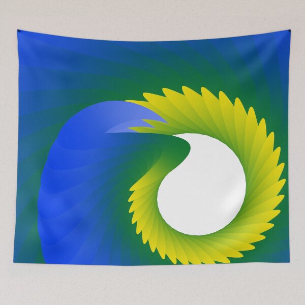 Item preview, blue Neon Gradient Abstract Swirl designed and sold by Ariel Guevara.