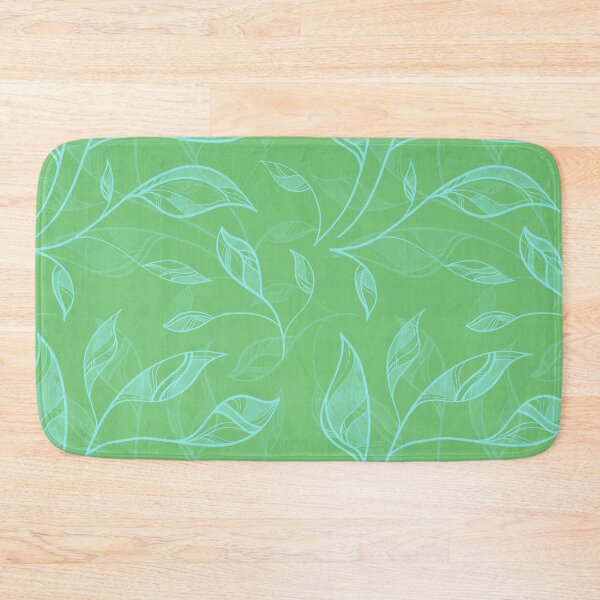 Item preview, Feuilles abstraites vertes designed and sold by ColoursOfFrance.