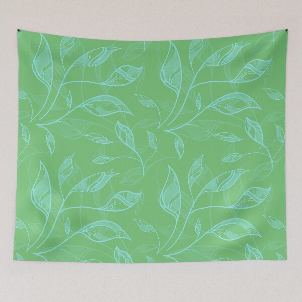 Item preview, Feuilles abstraites vertes designed and sold by ColoursOfFrance.