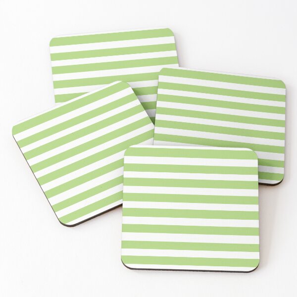 Item preview, Fresh Green and White Stripes designed and sold by Karen Thomson.