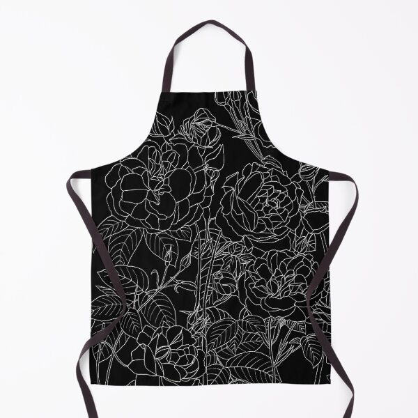 Item preview, White Rose Bushes on Black designed and sold by Saanis.