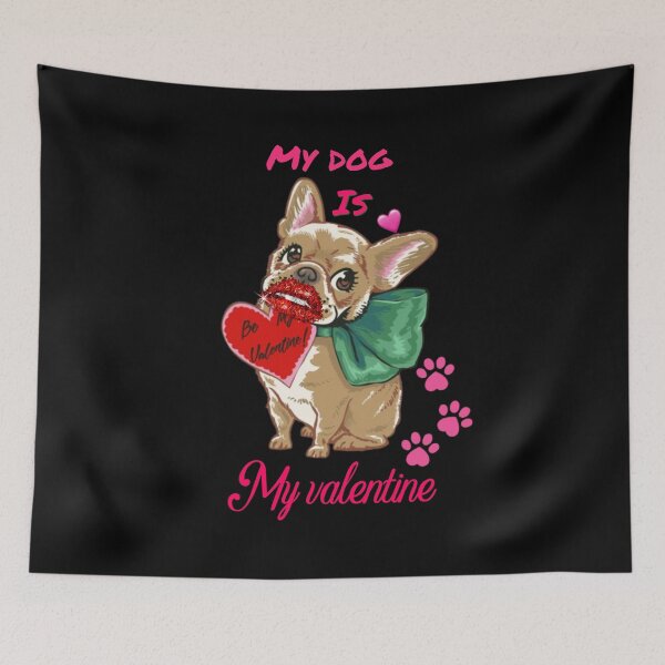 Item preview, My dog is my valentine designed and sold by hagrashraf.