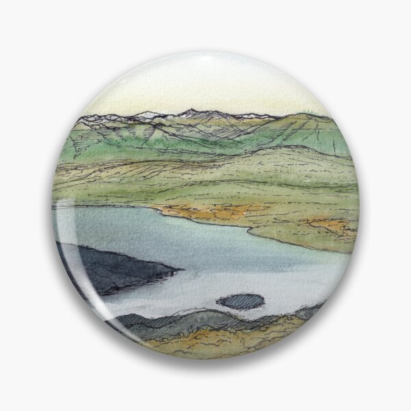 Item preview, Lake Te Anau from Luxmore Hut - Kepler Track Watercolour designed and sold by Tom Napper Design.