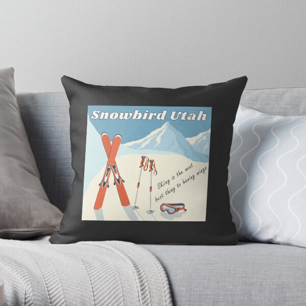 Ski Snowboard Skiing Goggles Snow Mountain Skier Winter Love Throw Pillow Ski Snowboard Skiing Goggles Snow Mountain Skier Winter Love Throw Pillow