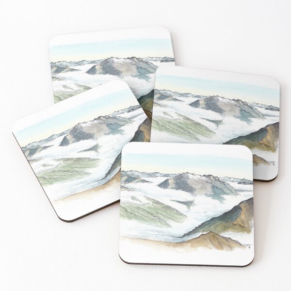 Item preview, Mt Luxmore Summit View - Kepler Track Watercolour designed and sold by Tom Napper Design.