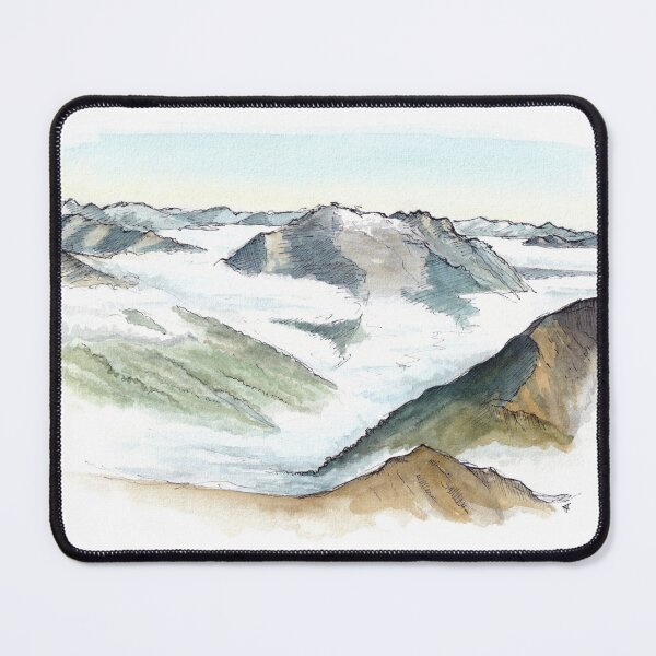 Item preview, Mt Luxmore Summit View - Kepler Track Watercolour designed and sold by Tom Napper Design.