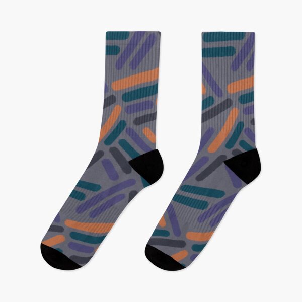 Item preview, Abstract - turquoise, orange, purple and grey on grey  designed and sold by ColoursOfFrance.
