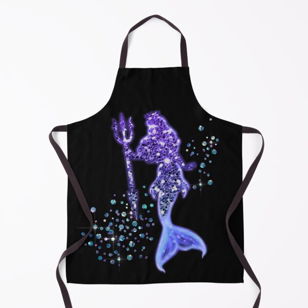 Item preview, Gorgeous Glitter Mermaid with Triton and Purple Glow designed and sold by BadassBazaar.
