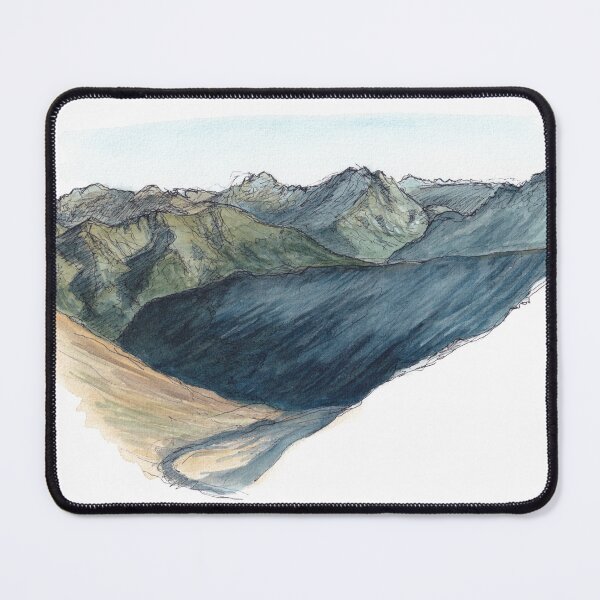 Item preview, Kepler Track Great Walk - Te Anau South Branch Watercolour designed and sold by Tom Napper Design.