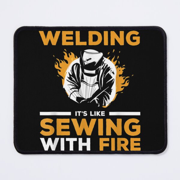 Item preview, Mens Welding It_S Like Sewing With Fire Welder  Sticker designed and sold by allysonhat.