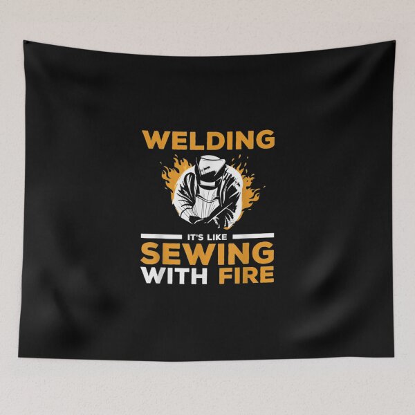 Item preview, Mens Welding It_S Like Sewing With Fire Welder  Sticker designed and sold by allysonhat.