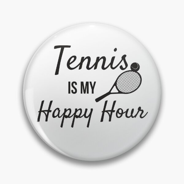 Artikelvorschau, Tennis ist meine Happy Hour, Tennisgeschenk für Tennisspieler entworfen und verkauft von Hopscotch Shop Designs.