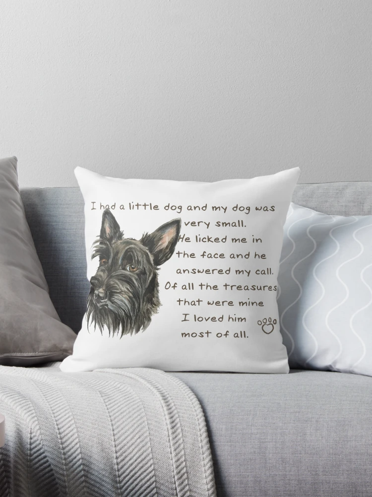 Scottie Dog, Scottish Terrier Pillow, online Ralph Lauren Fabric