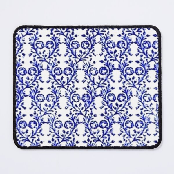 Item preview, Vintage Floral Sapphire Blue and White designed and sold by SaraValor.