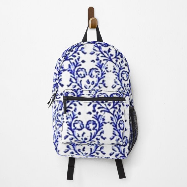 Item preview, Vintage Floral Sapphire Blue and White designed and sold by SaraValor.