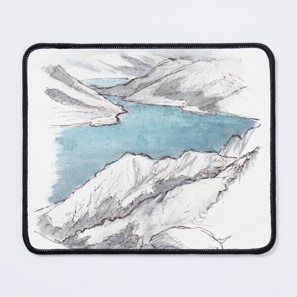 Item preview, Lake Hawea - The Neck Watercolour designed and sold by Tom Napper Design.