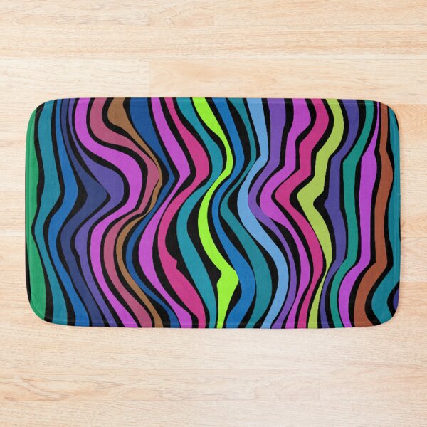 Item preview, Abstract multicolor retro stripes designed and sold by cutecrazytshirt.