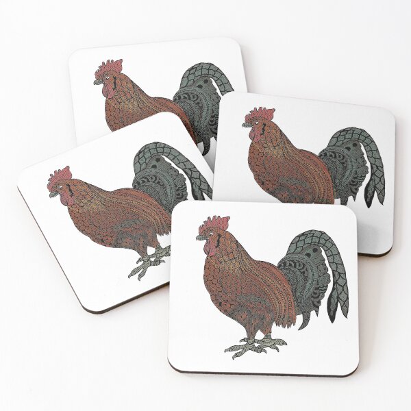 Item preview, Rooster Doodle Colored designed and sold by SLEWDesigns.