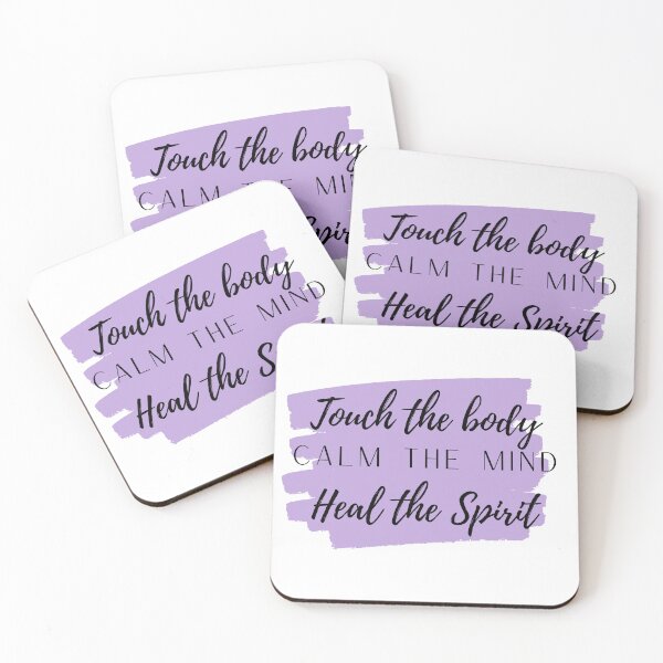 Item preview, Touch the body calm the mind heal the soul purple designed and sold by Melissa Rioux.