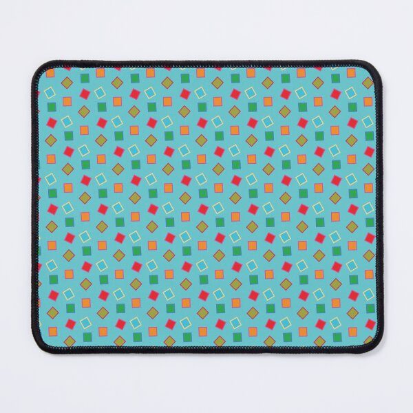 Item preview, Coloured squares on blue designed and sold by Rozpiscopo.