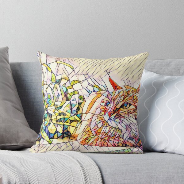 Item preview, mosaic of an orange cat staring out a window designed and sold by Cora Gregory.