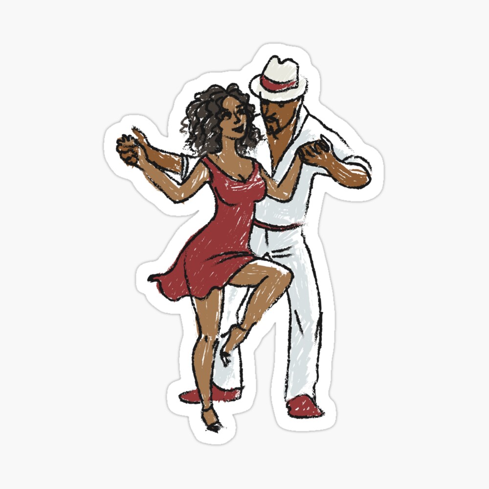 Dancing Couple - Latinos - Hispanos - Cubano - Cubana - Cubans | Poster