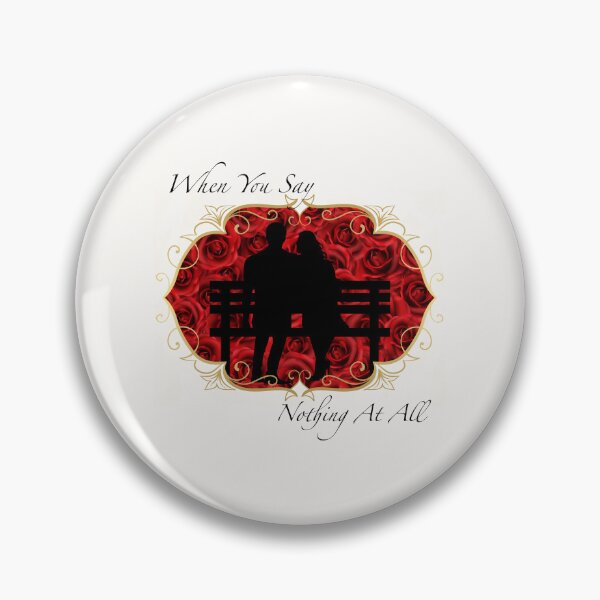 Item preview, When You Say Nothing At All (Red Roses on Off-White) designed and sold by PawsitiveMum.