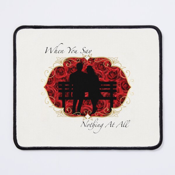 Item preview, When You Say Nothing At All (Red Roses on Off-White) designed and sold by PawsitiveMum.