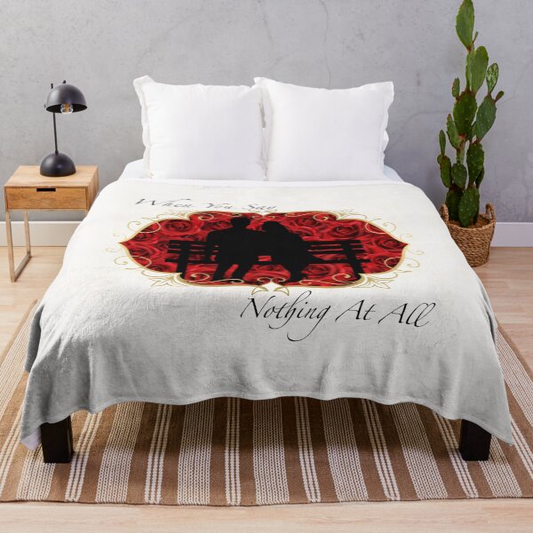 Item preview, When You Say Nothing At All (Red Roses on Off-White) designed and sold by PawsitiveMum.