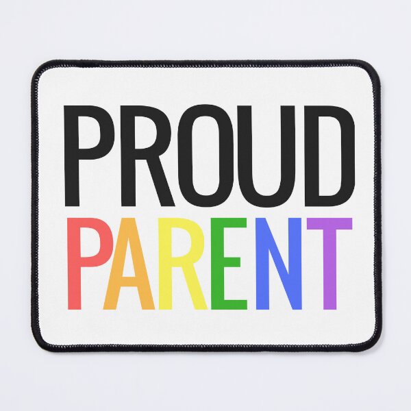 Item preview, Gay Pride Awareness March Rainbow Proud Parent Mom and Dad designed and sold by Hopscotch Shop Designs.