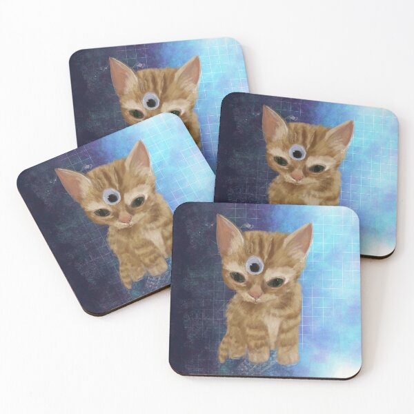 Item preview, cosmic cat designed and sold by BigAndBug.