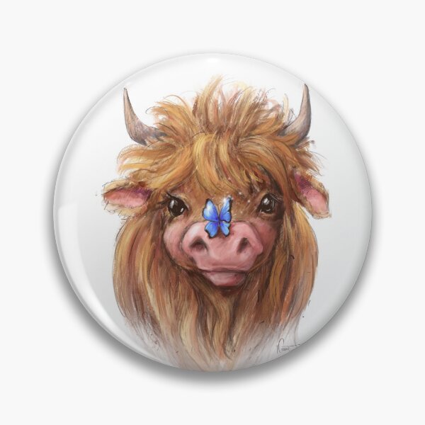 Item preview, Highland Rendezmoo Cow Animal Art Sheep Incognito by Conni Togel designed and sold by sheepincognito.