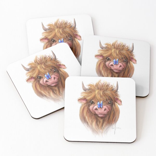 Item preview, Highland Rendezmoo Cow Animal Art Sheep Incognito by Conni Togel designed and sold by sheepincognito.