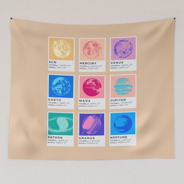 Item preview, Solar System Vintage Colors V01 designed and sold by Lidra Zehcnas.