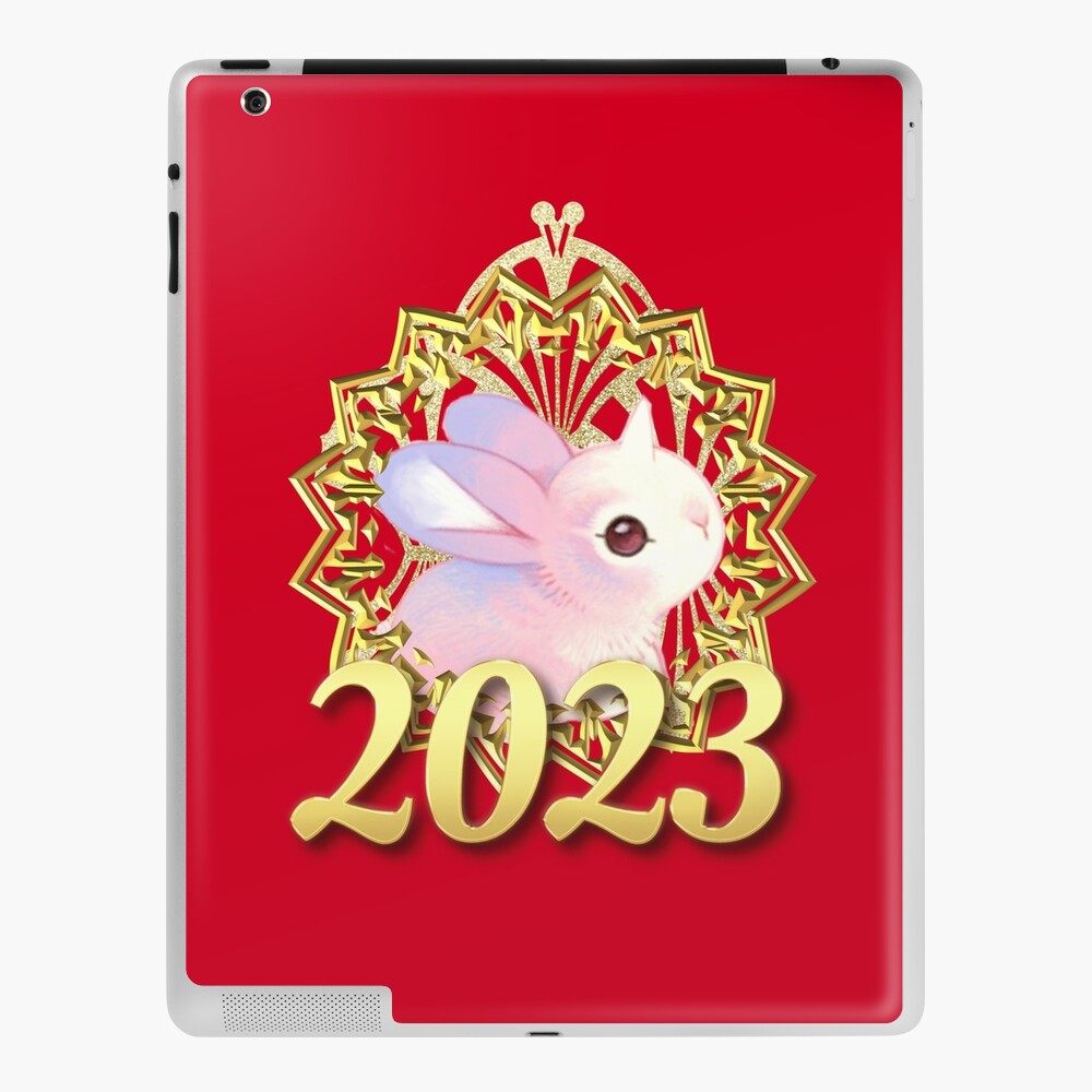 "Year of the Rabbit 2023 Born Year of the Rabbit" iPad Case & Skin for