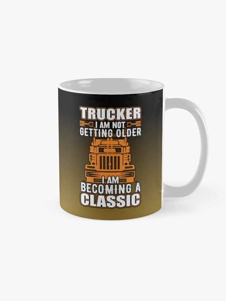 Best Truckin Dad Ever Trucker Shirt Funny Truck Driver Men - Truck Driver  Men Women Gifts - Mug