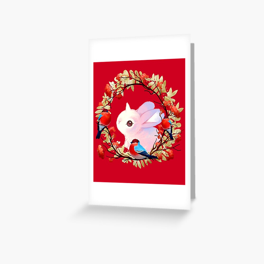 "Year of the Rabbit 2023 Born Year of the Rabbit" Greeting Card for